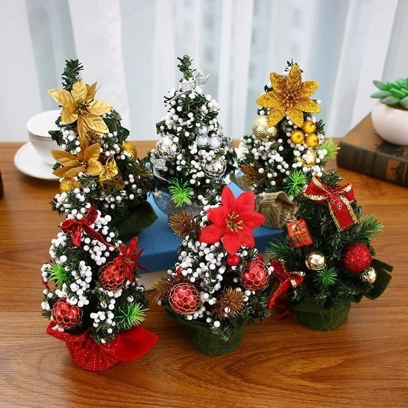 20cm Mini Weihnachts baum Dekor Schreibtisch Tisch dekoration kleine Party Ornamente Weihnachts geschenk