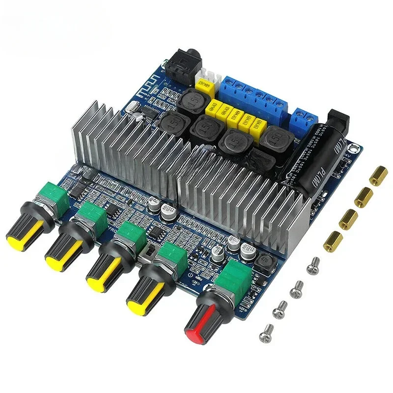 مضخم صوت 2.1 قناة 50 بلوتوث 250W100W مضخم صوت عالي الطاقة DC12V24V