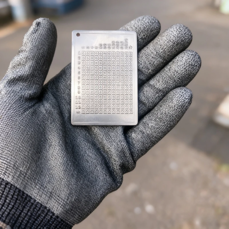 

Пластина для муминической фразы из титанового сплава TC4, водонепроницаемый, устойчивый к ржавчине, прочный крипто-кошелек, аксессуар для безопасного хранения фразы на семян