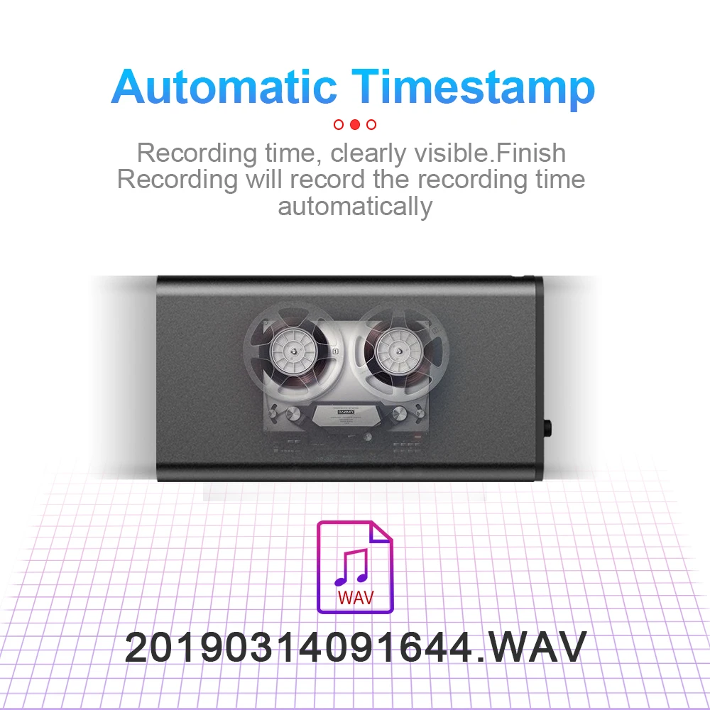 4-64GB Tiny Digtal Voice Recorder Espia Mini Sound Portable Voice Activated Dictaphone Noise Reduce Recording MP3 Player