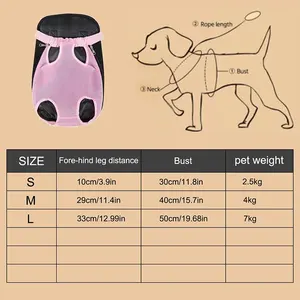 Ajustável Pet Chest Backpack para transporte ao ar livre, pequeno saco de sling para gato, ventilação para caminhadas, camping, viagens, 1pc 8 principais vendas bolsa para levar gato - №6