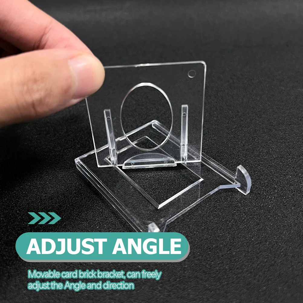 6 Pcs Photo Holders Game Card Holder Plastic Stands for Display Shelf Pallet Photo Frame Storage Rack Plate