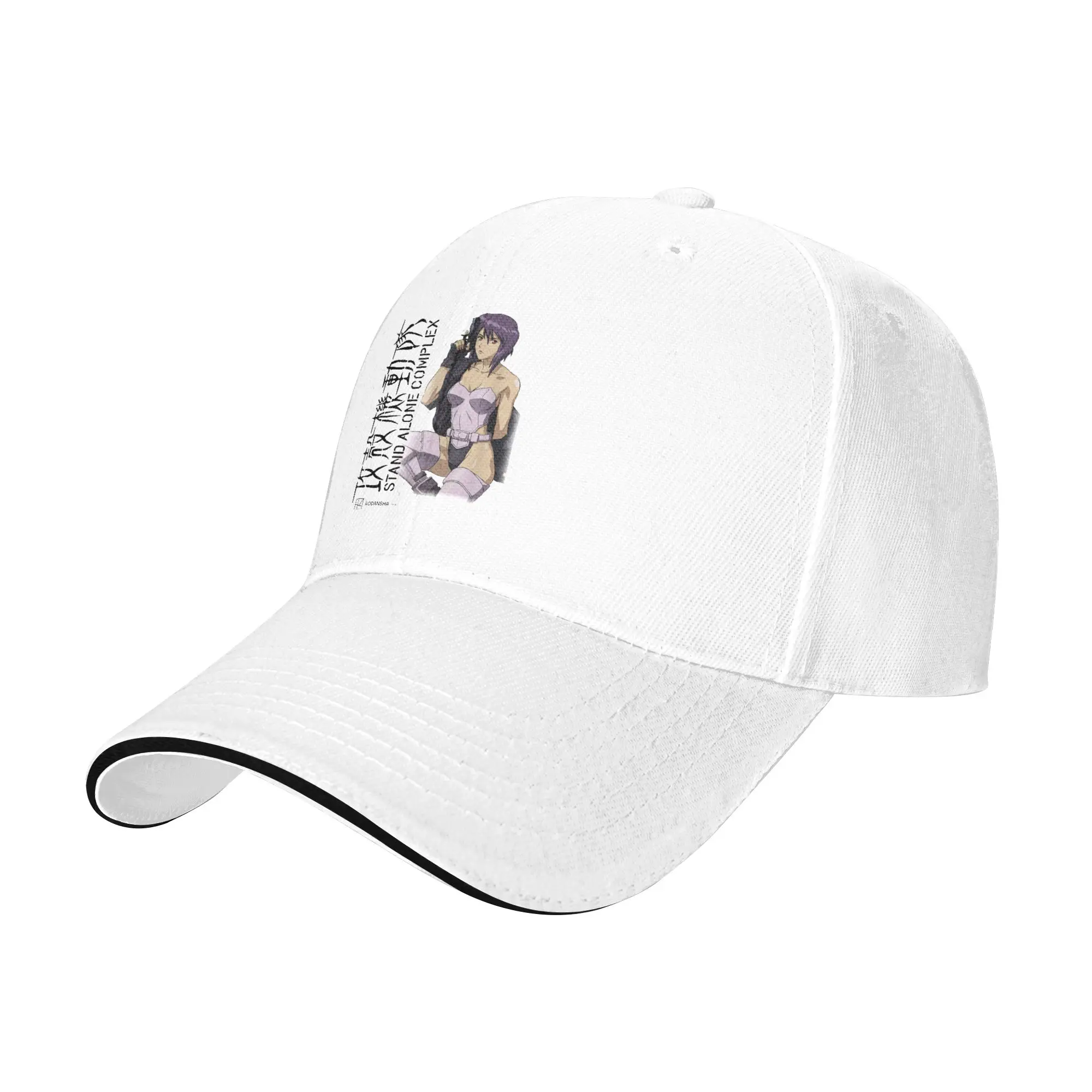 Ghost in the Shell Stand Alone Complex Motoko Profile Baseball Cap  Hunting Camping Sun Visor Trucker Hat y2k Cute Baseball Caps