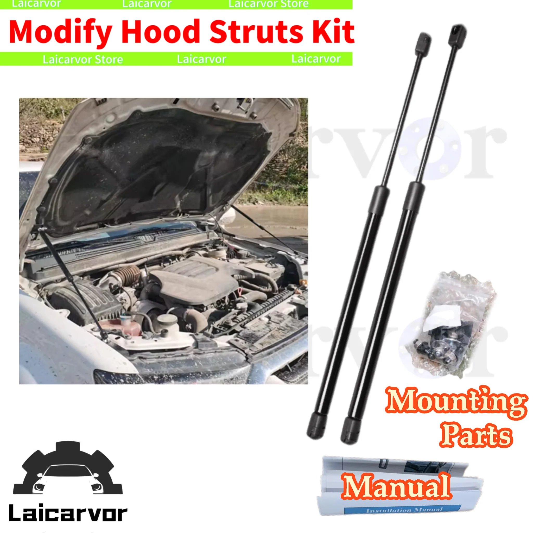 

Front Bonnet Hood Struts For Great Wall Wingle 7 6 5 2018-present Modify Lift Support Damper Shock Absorber Prop Rods