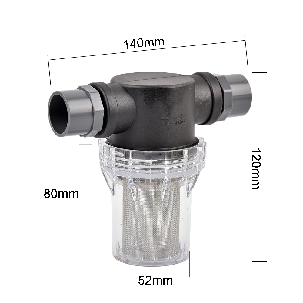 Connect 20mm, 25mm PE/PVC Hose Garden Irrigation Agriculture Filter 40 Mesh Ultra Clean Ultra Fine Filtration Water Filter