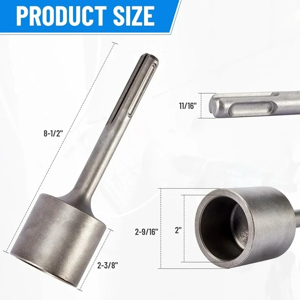 

Professional T Post Driver for SDS Max Rotary Hammers Compatible with and Major Brands for Job Site Efficiency