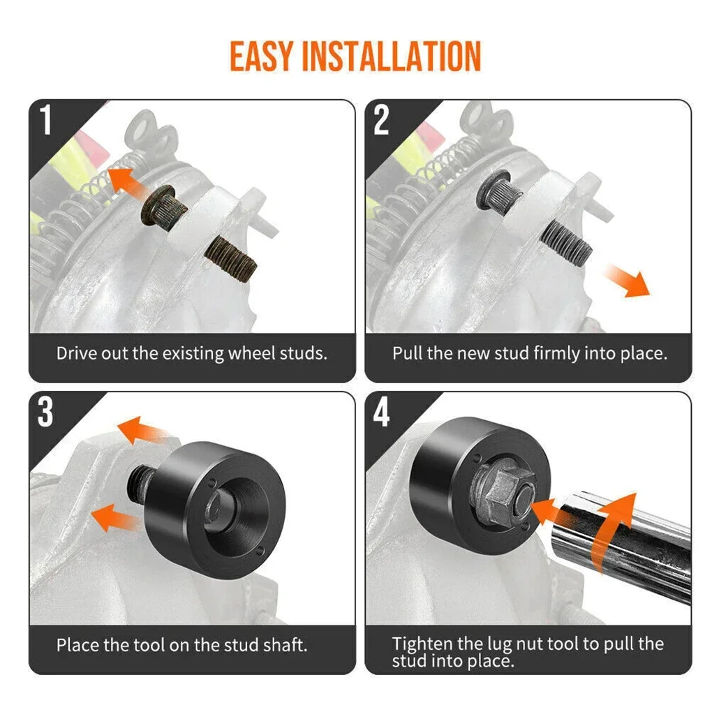 22800 Wheel Stud Installer Replace Most All Automotive and Light-Duty Truck Wheel Studs Tire Stud Tool Compatible