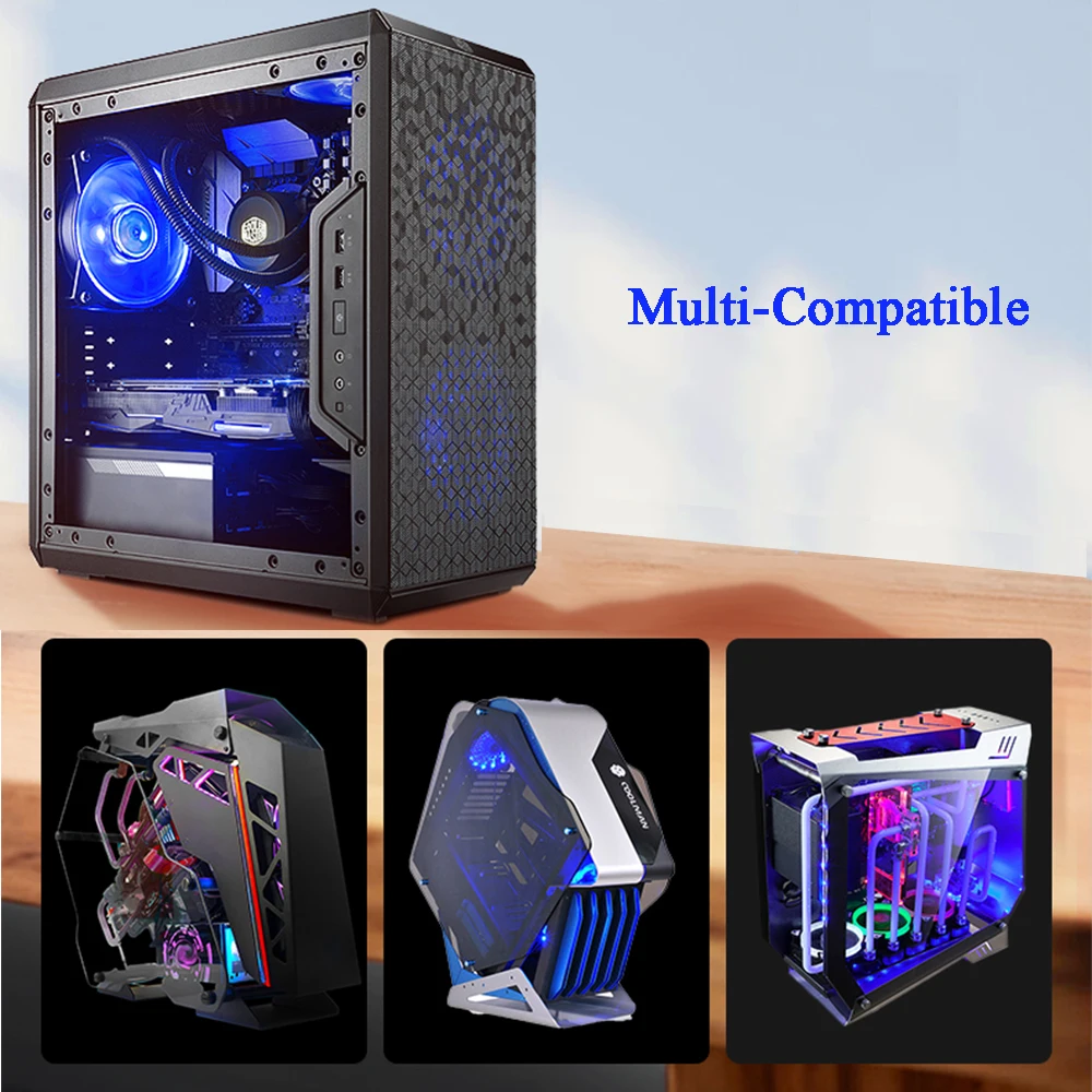 غطاء شاسيه PC مقاوم للغبار ، ATX ، MATX ، ITX ، حافظة كمبيوتر ، علبة سطح مكتب مفتوحة ، تنفس عالمي ، تبديد الحرارة ، شبكات مضادة للغبار