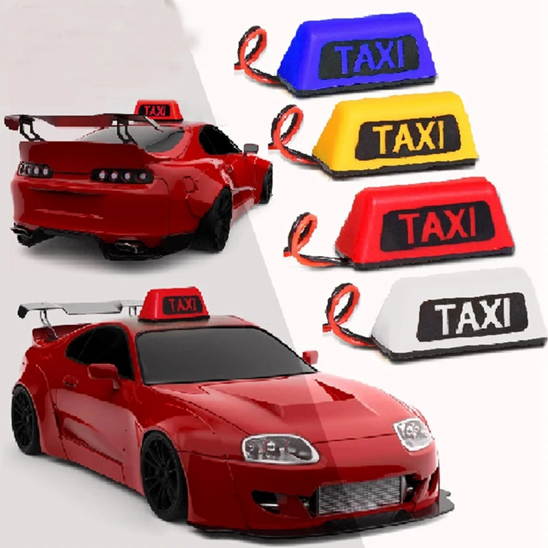 Model Car Taxi Lamp 1/10 RV 1/8 Climbing Car Off-Road Vehicle Big Truck TAXI Lamp R160