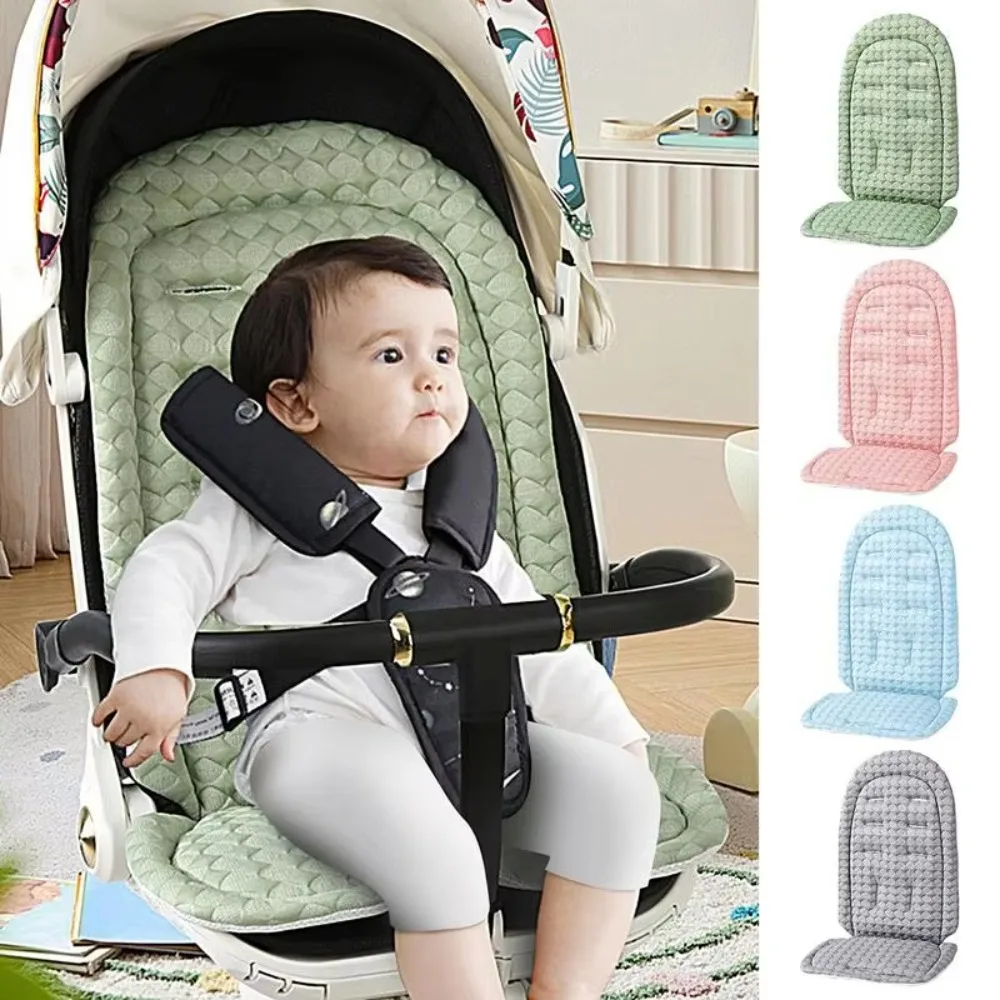 

Breathable Baby Pram Cushion Stroller Accessories Soft Baby Stroller Cushion Car Seat Solid Color Pushchair Car Mat Toddler