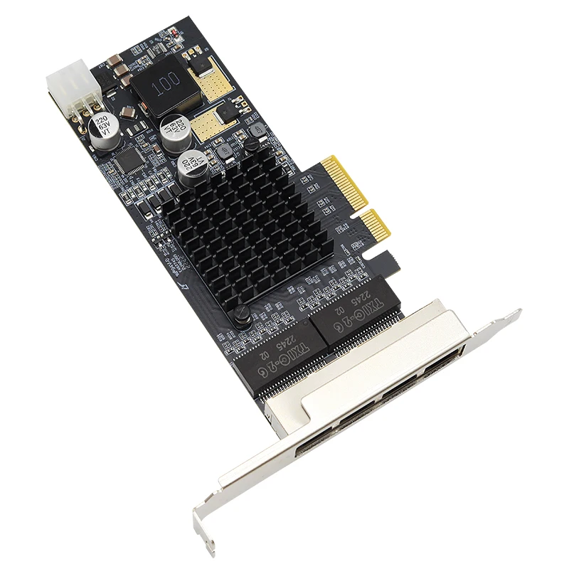 

UOTEK 4-портовый серверный адаптер Gigabit 802.3at PoE PCI-E IEEE 802. 1q VLAN ID Tagged UT-N704-POE