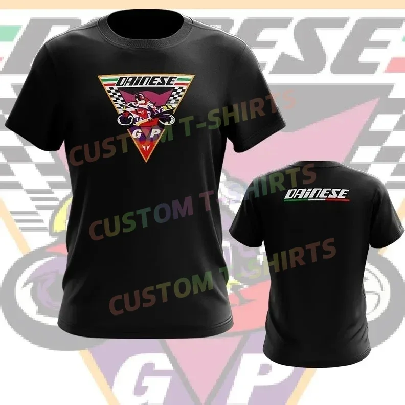 

100% Cotton Daines Moto GP Italy Logo Racing PERFORMANCE Motorsport T Shirt