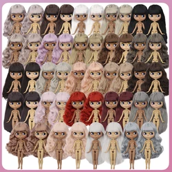 ICY DBS Blyth Doll 30cm Glossy Face Tan & Dark Skin Multiple Hair Styles 19 Joints Body DIY Makeup Festival Gifts Toys for Girls
