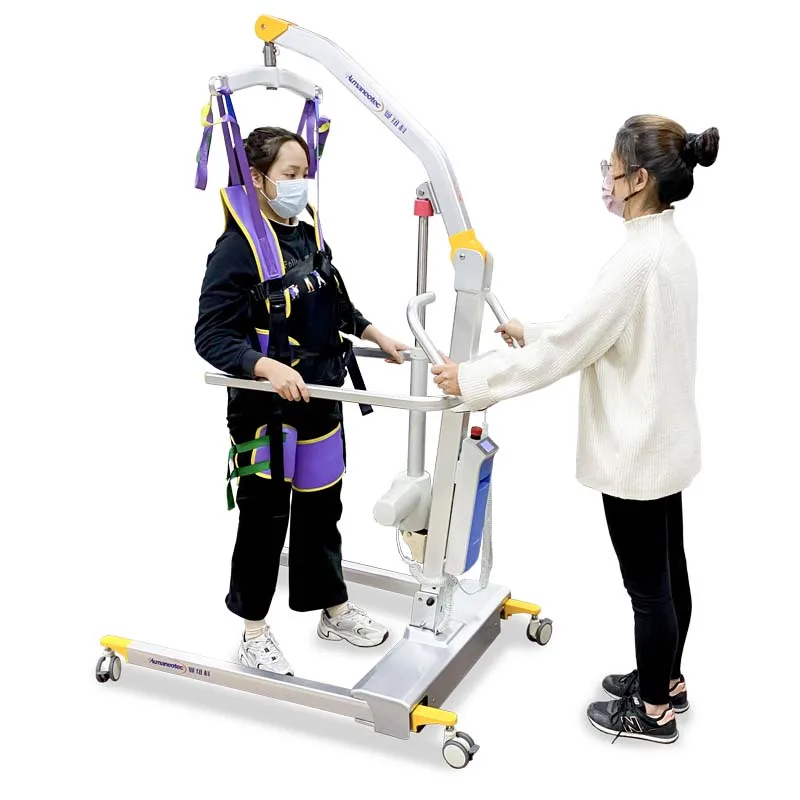 

Humaneotec Max Load 200KG Moveable Transfer Chair Home Hospital Use Patient Transfer Sling Lift With Walk Gait Training