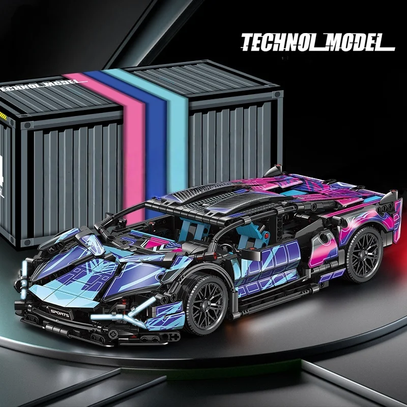 2025 MOC الطاقة التقنية الرياضة سيارة اللبنات الطوب الإبداعية سرعة سباق السيارات الخارقة مجموعات عيد الميلاد عيد الميلاد هدايا الهالوين