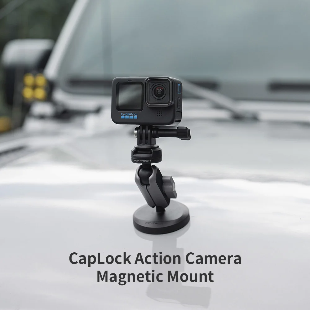 Imagem -02 - Pgytech-caplock Câmera Magnética Montagem Rotação de 360 ° Adaptador para Gopro 12 11 10 Insta360 Dji Osmo Ação Pocket 4