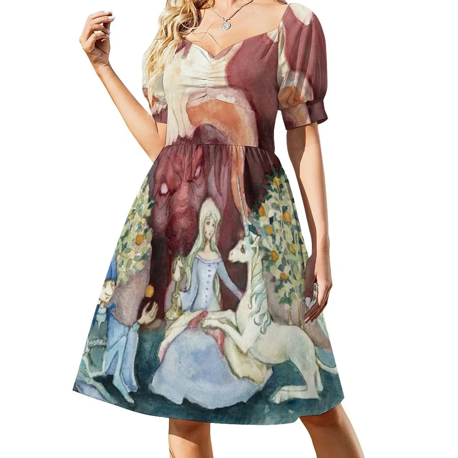 

The Last Unicorn Medieval Sleeveless Dress women dresses women's fashion dresses Dress