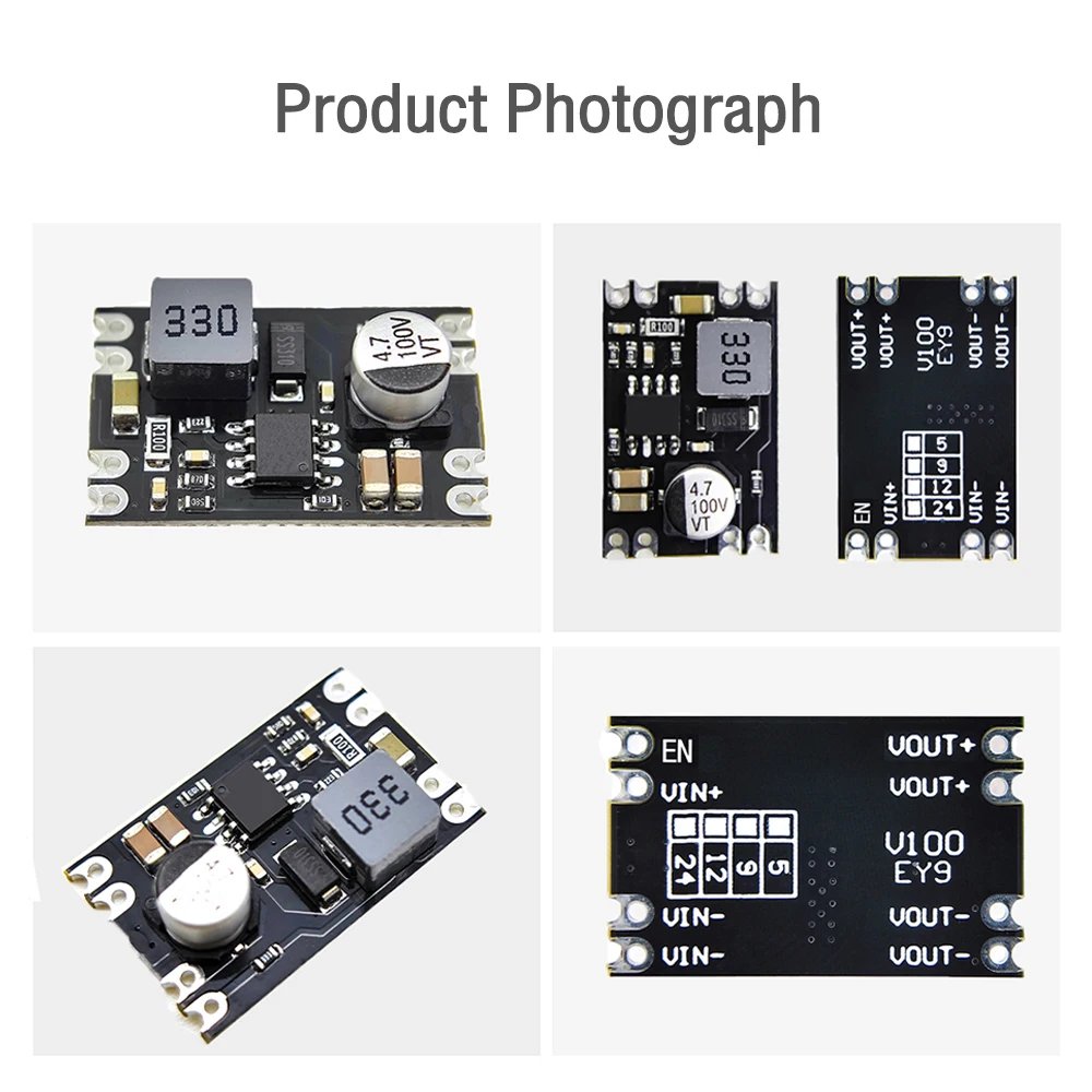 DC-DC Step-down Power Supply Module 2A Adjustable Step-down Voltage Regulator 6V 10V 13V 25V 100V to 5V 9V 5V 12V Buck Converter