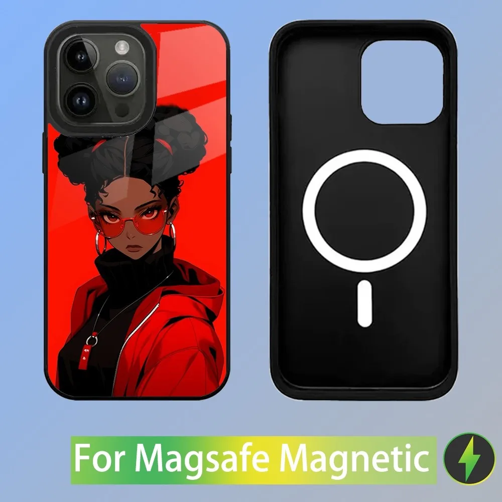 H-Hatchin Michiko Malandro Phone Case For iPhone 15,14,13,12,11,Plus,Pro,Max Mini Magsafe Magnetic Wireless Charging