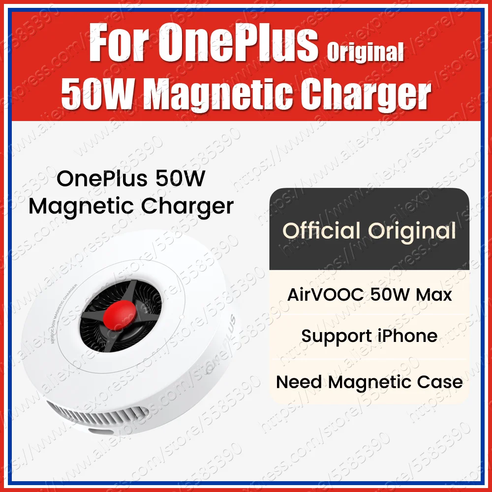 OAWV08 SuperVOOC PD PPS QC Original OnePlus 50W Magnetic Chargers AirVOOC 50W For OnePlus 13 12 10 Pro 9 Pro 8 Pro