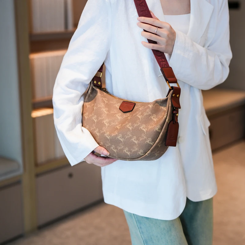 

Elegant Ladies Handbag, Leather Shoulder Bag With Zipper, Classic Design Luxury Brand Messenger Style