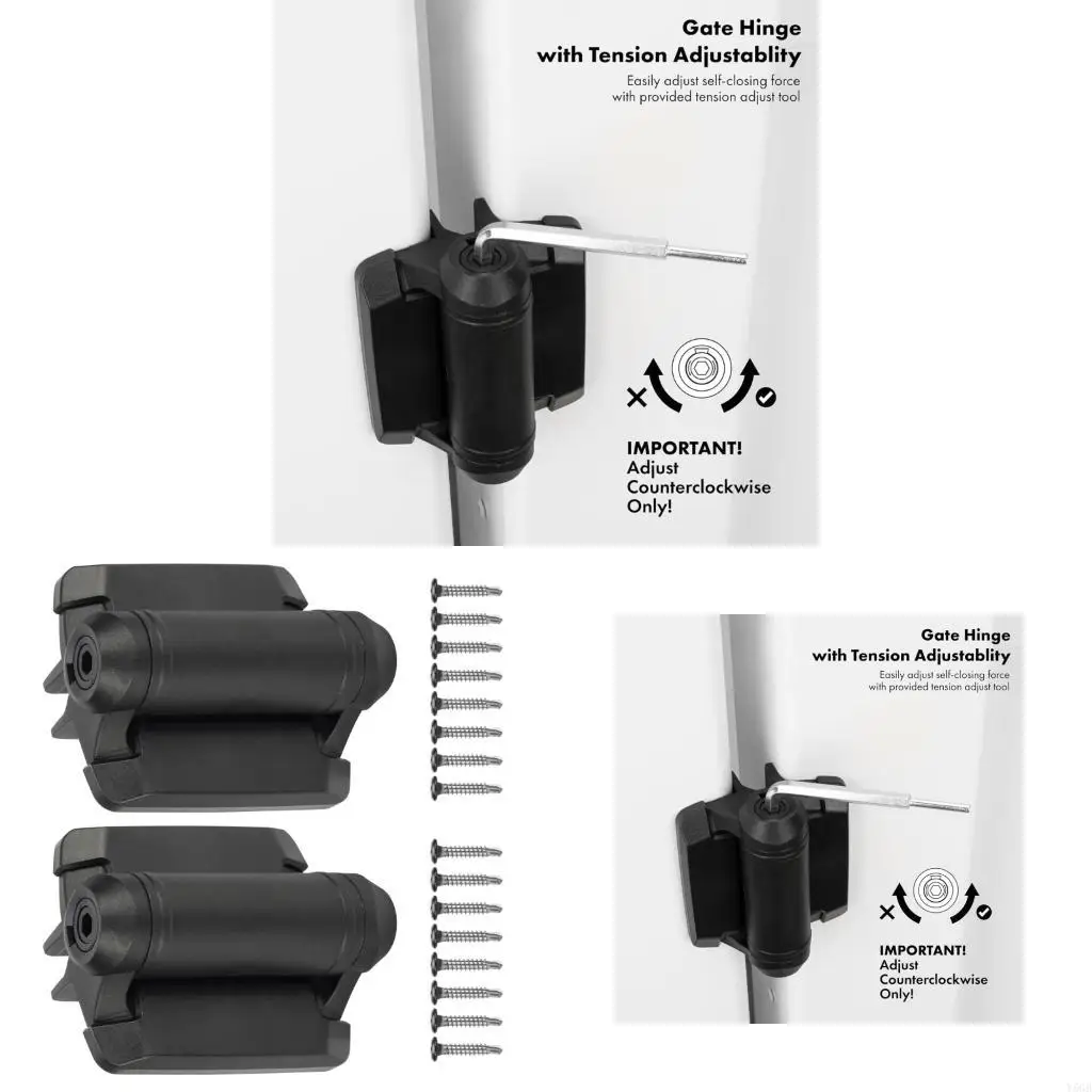 

2Pcs Adjustable Tension Narrow Spring Hinges Hardware Easy to Installation Y5GB