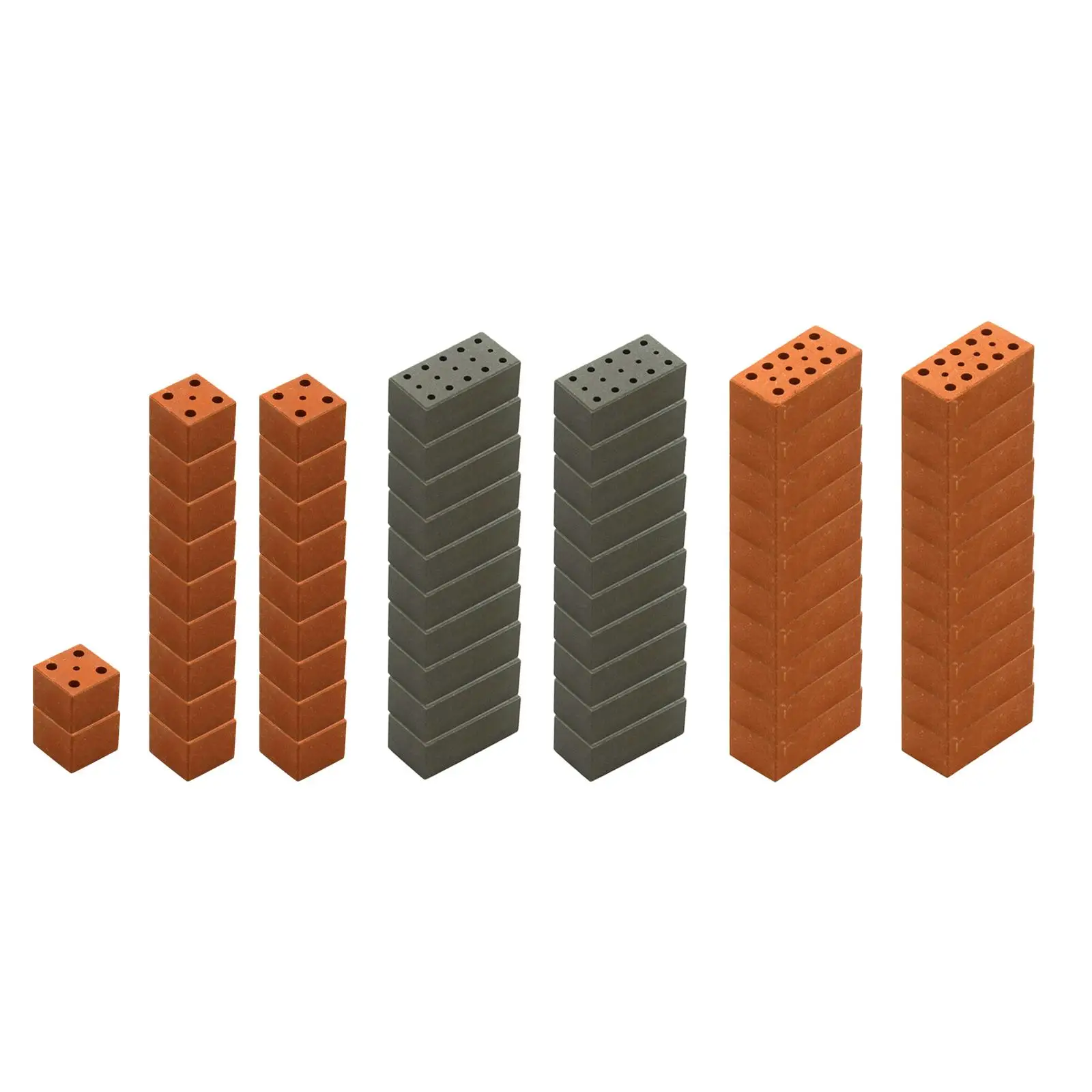 20 pezzi di mattoni in miniatura, mattoni da parete, mattoni finti per statuette paesaggistiche fai da te