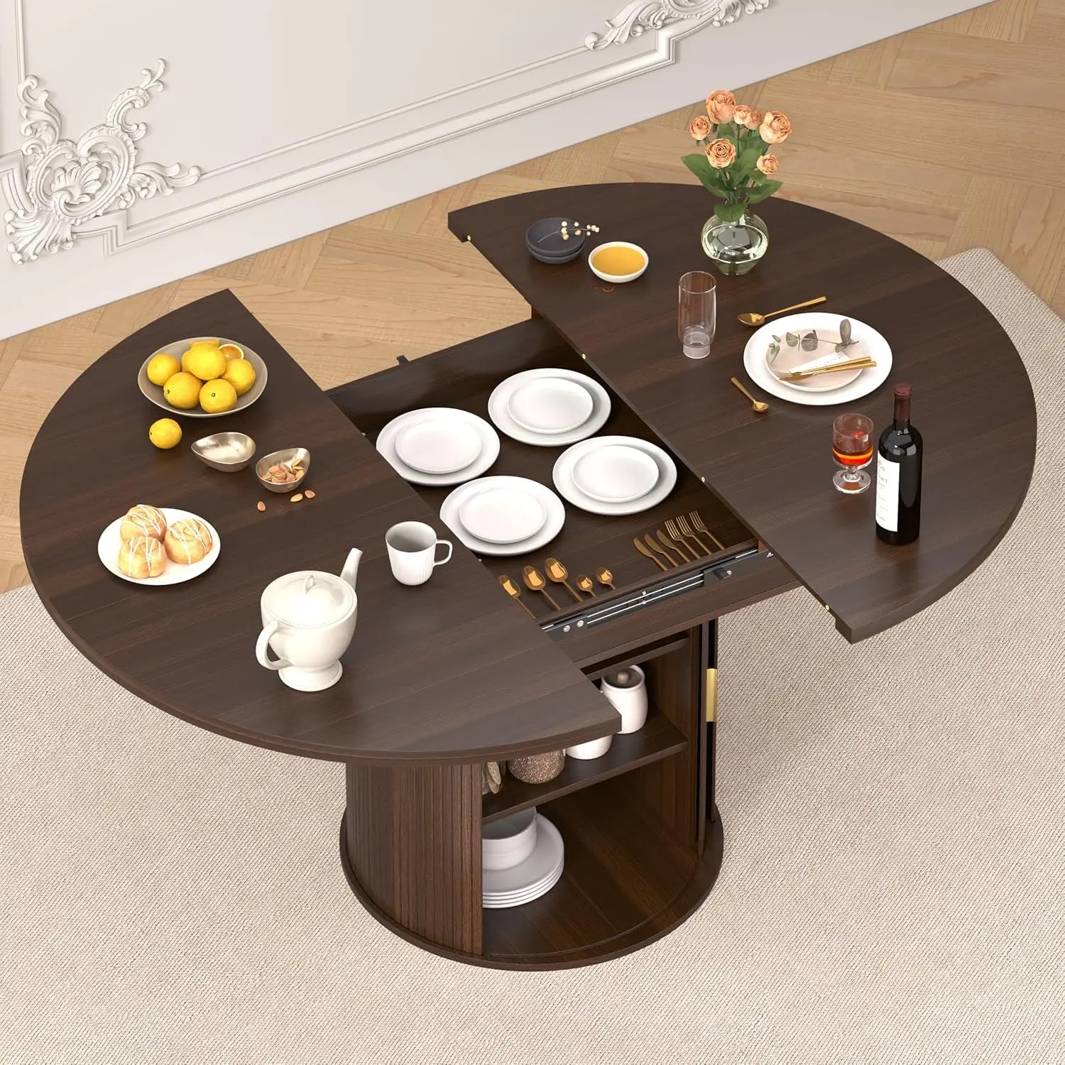 Extendable Round Di…