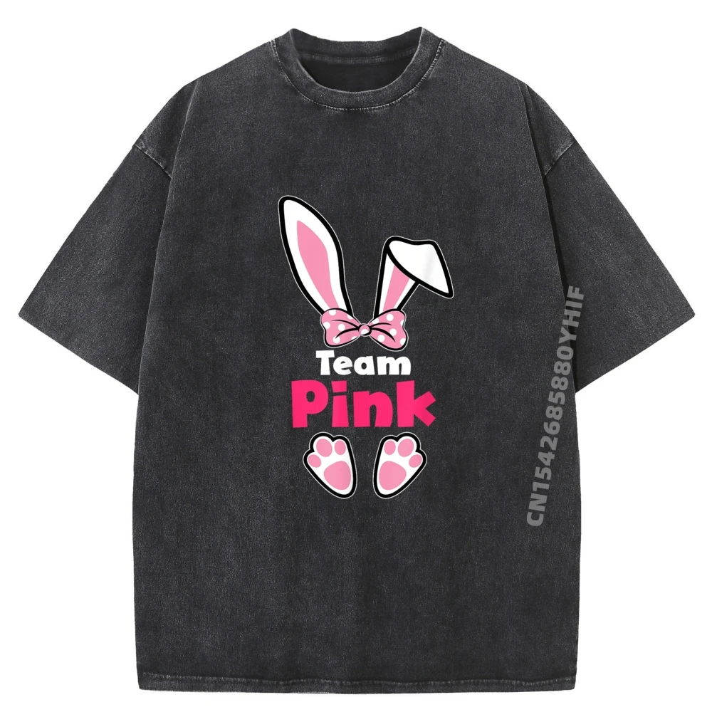 

Команда кролика, розовая детская одежда с изображением пола, розовая или синяя одежда для мальчиков и девочек, футболки с рисунком, мужская стираная одежда для отдыха
