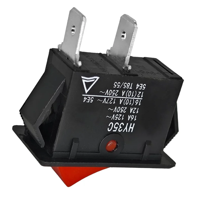 【Clearance Sale】HY35C Push Button Switch (Pack Of 4) - On-Off 2-Pin AC 125/250V 16/12A Rocker Switch For Industrial Electric