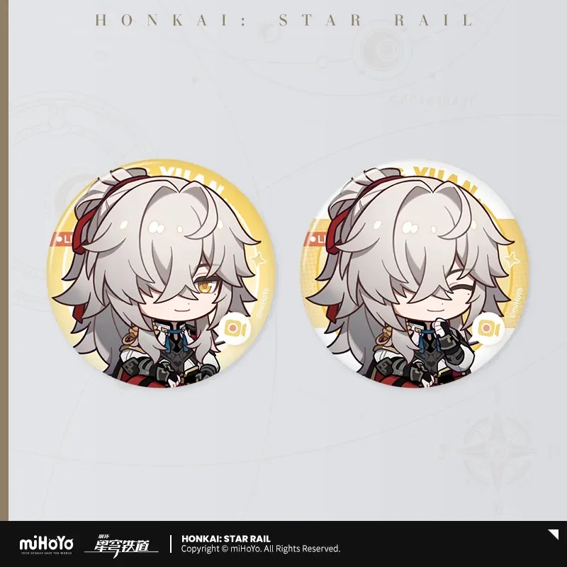 Sunsyea Honkai Star Rail Officiële Merch miHoYo Originele Authentieke JMDHKS Serie Badge Set Dan Heng Blade Sunday Aventurine