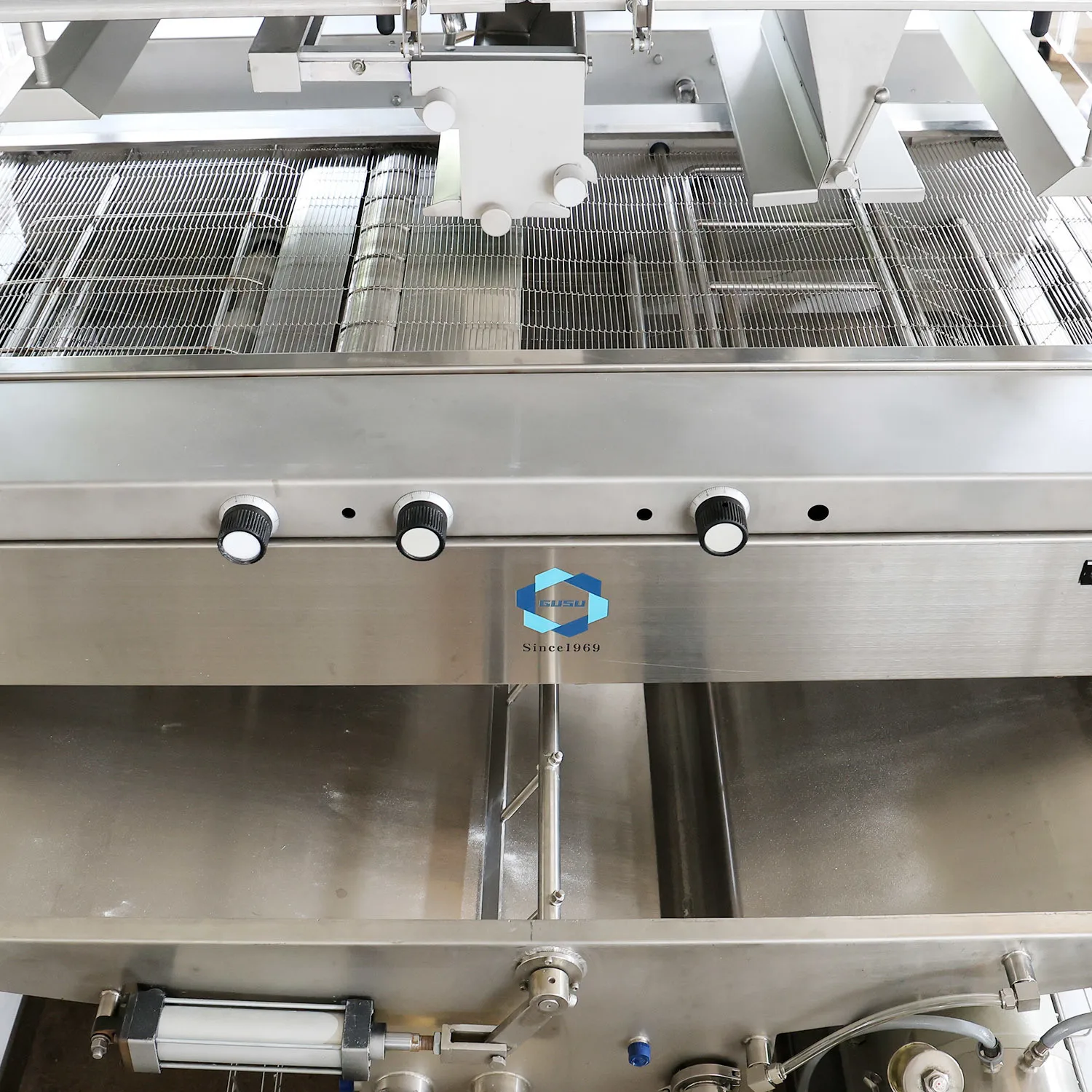 GUSU Latest Design Automatic Chocolate Coating Machine Chocolate Enrober