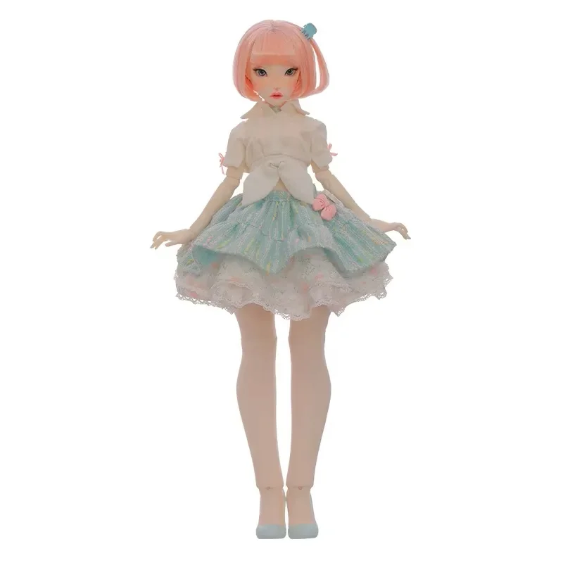 Bambola BJD 1/4 Kaluu con Yvlu petto grande tacco alto e piedi piatti corpo colore caramella ragazze dolci giocattoli in resina regalo bambola snodata a sfera