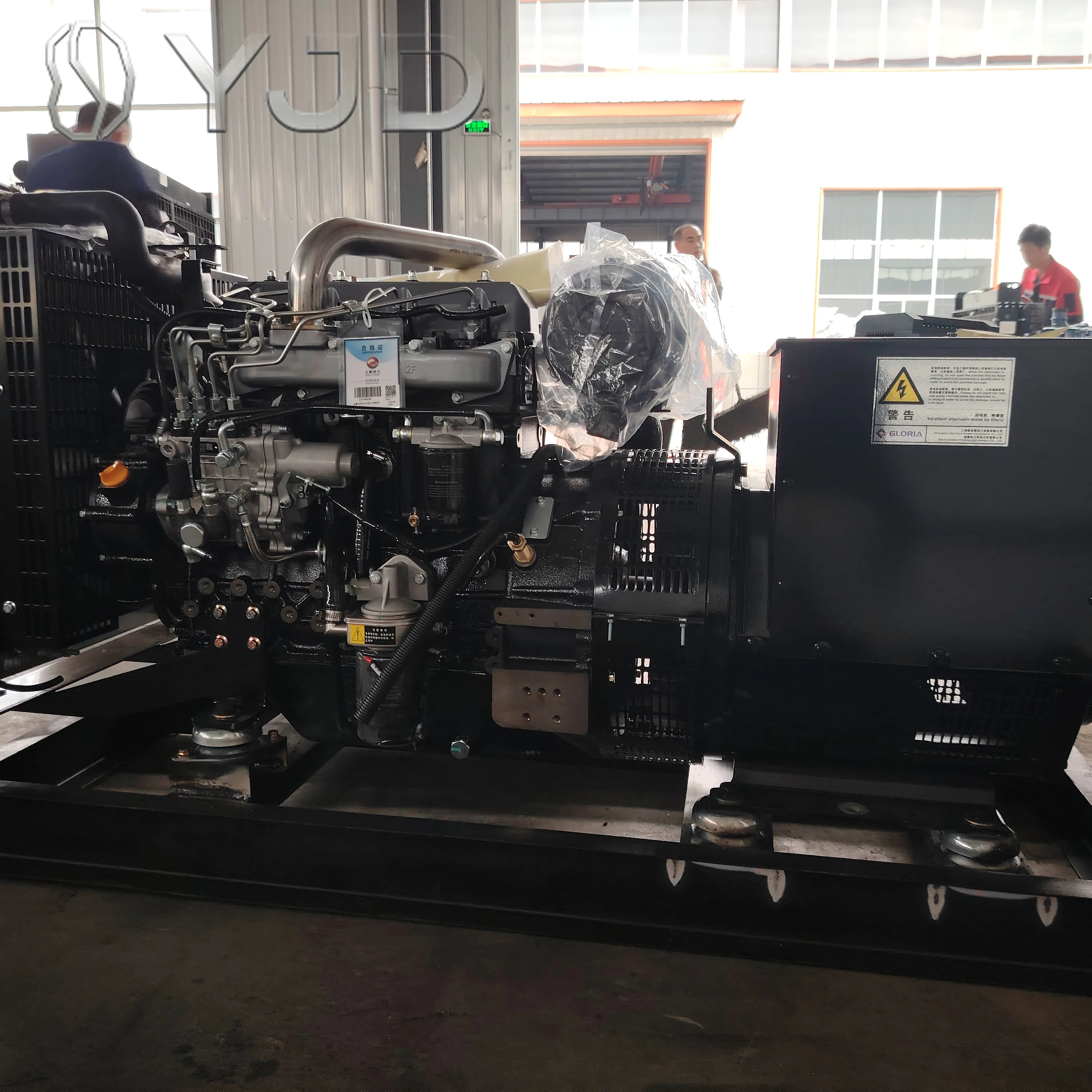 Shangchai Open Frame Silent Diesel Generator Set Available in 12/15/20/30/40/50/100/150/200KW