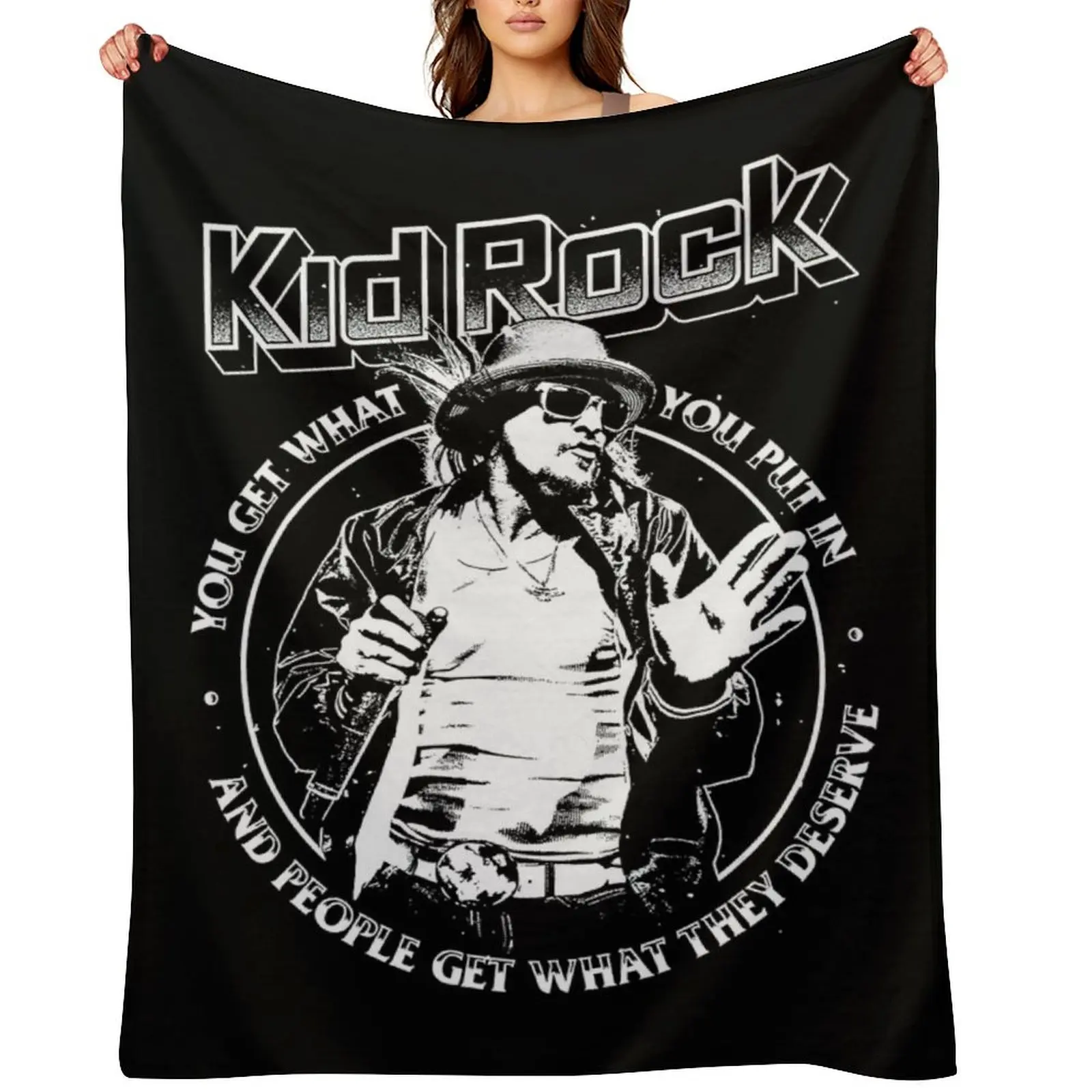 

Kid-Rock Only God Knows Why Throw Blanket Extra Large Throw Sofa Throw Bed linens Polar Blankets