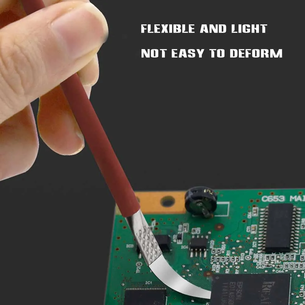 CPU Squeegee Steel Pry-Blade Chip Disassembly Tool Professional for Mobile Phone Repair Mainboard SSD Flash Memory 5Pcs Set