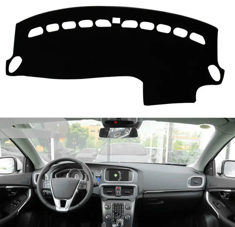 Front Dashboard Cover Carpet Dash Board Mat Shield Pad Shade Strip For Volvo V40 2013-2015