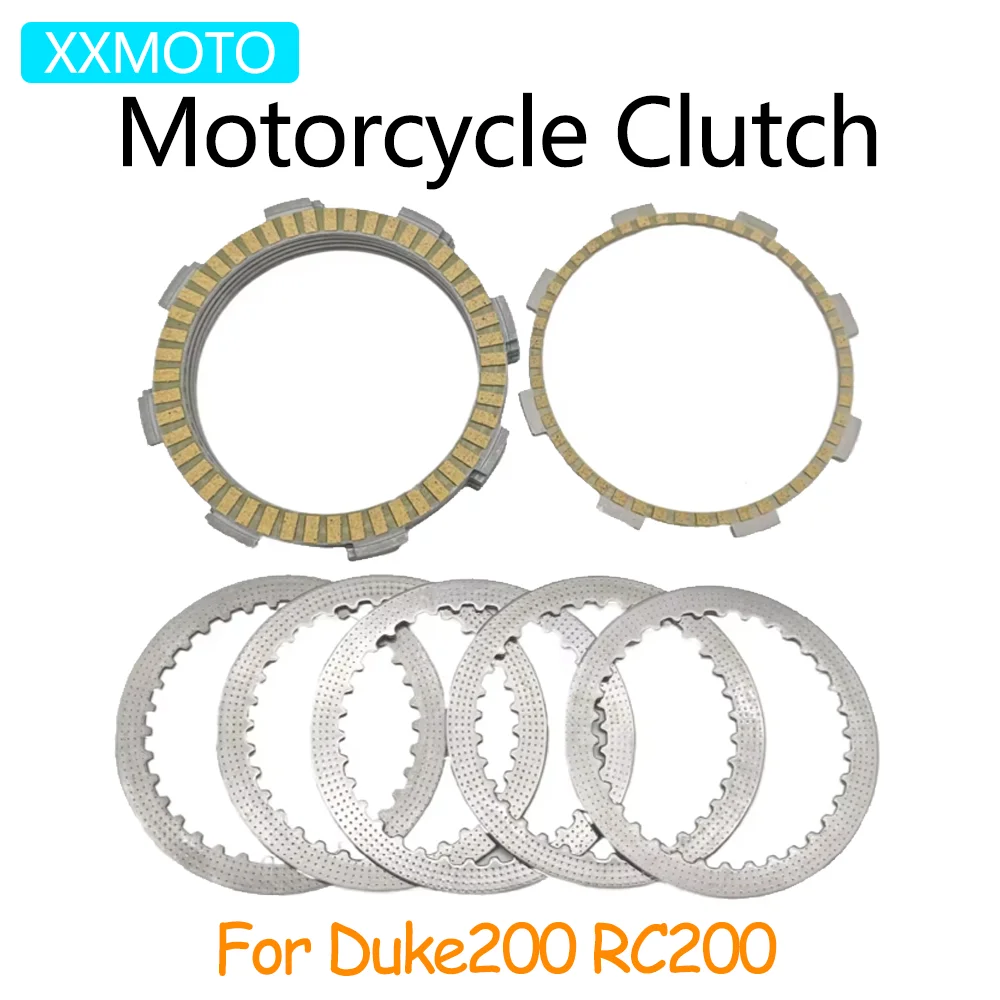 

For KTM 200Duke 200 Duke 2012-2022 RC200 RC 200 2014-2020 2021 2022 Motorcycle Clutch Plates Friction Plates Steel Plates Kits