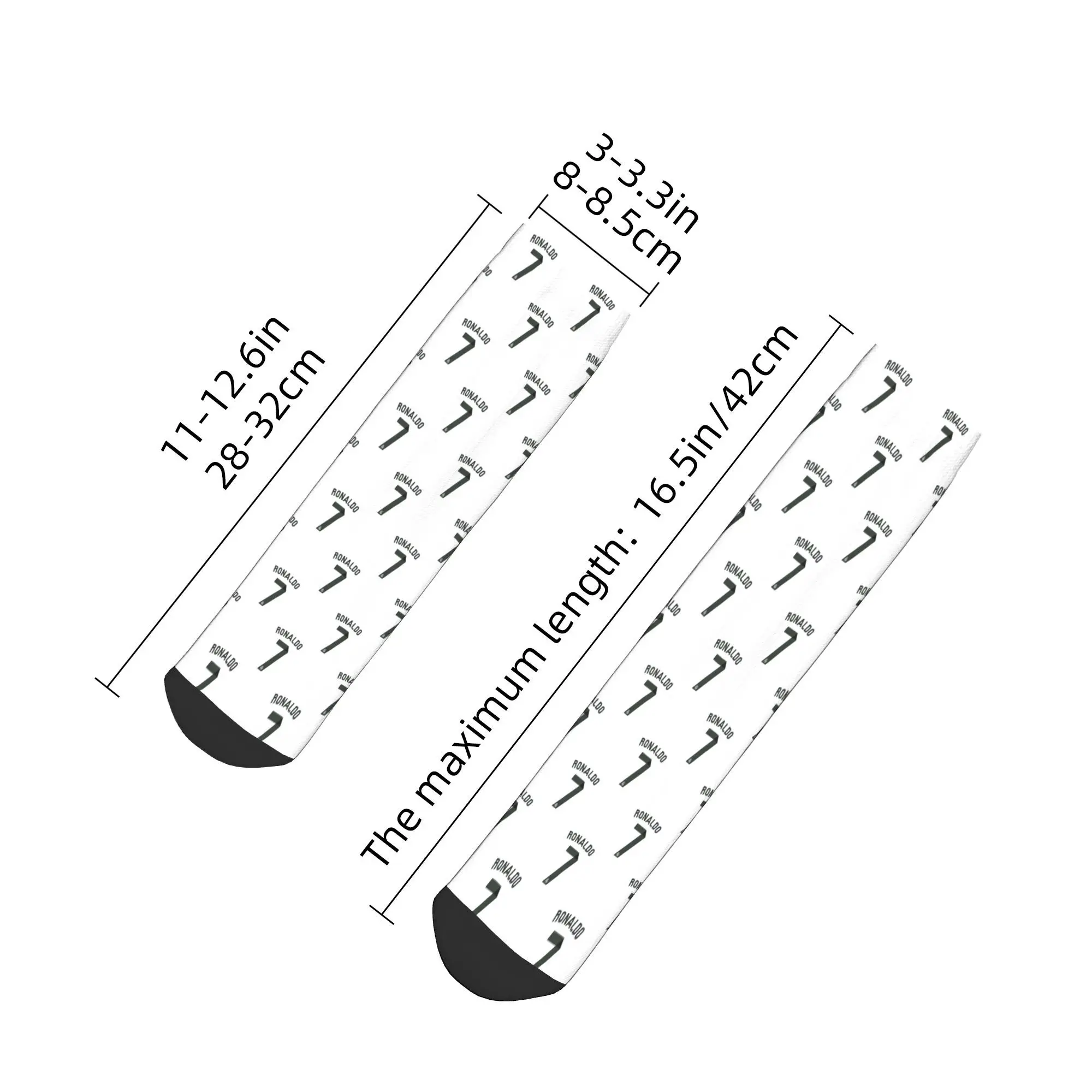 جوارب كريستيانو رونالدو Cr7 5 جوارب هاراجوكو فائقة النعومة لجميع المواسم هدية عيد ميلاد للجنسين #4