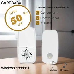 2024 New Wireless Doorbell Home Welcome Door Bell 300M Long Wireless Distance 58 Songs Home Welcome Chimes ringtone Colorful