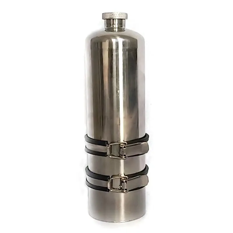 1.5L 304 Stainless Steel And Aluminium Alloy Fuel Tank Motorcycle Accessorie Cafe Racer Part Outdoor Vintage Gasoline Oil Bottle