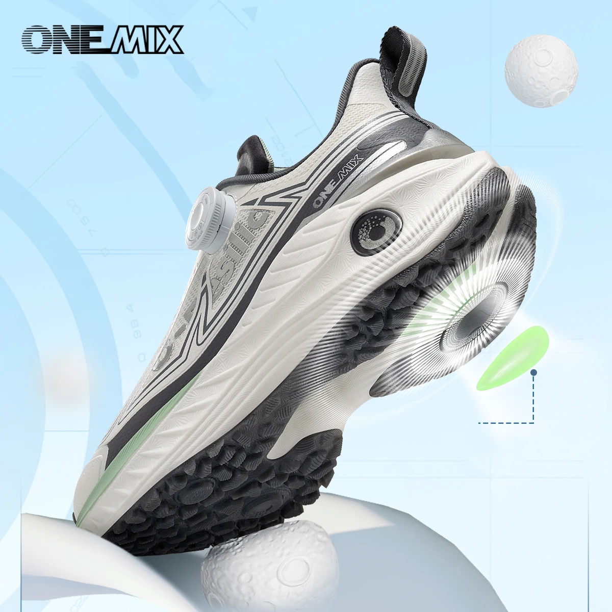ONEMIX Autumn Winter Travel Casual Sports Shoes Men Outdoor Walking Shoes Light Wear Non-Slip Daddy Shoes Trekking Sneakers Man