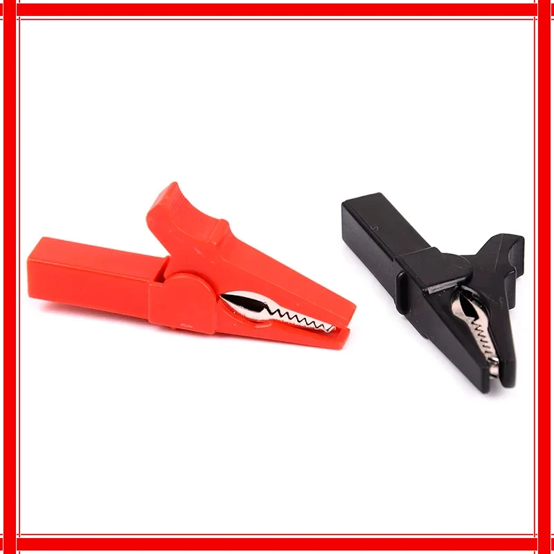 4Pcs/Set 55mm Alligator Clips + Banana Plug - 4mm Test Probe Cable Clips (Red + Black) for StoneGo Test Accessories Automotive