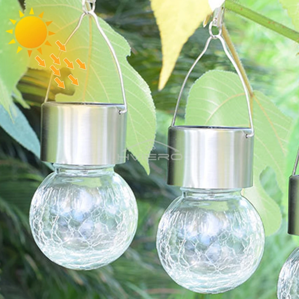 Solarleuchten, LED-Baum-Hängelampe, dekorative Landschaftsglas-Kronleuchter, wasserdichte Gartenvillen für den Außenbereich, ultrahelle Beleuchtung