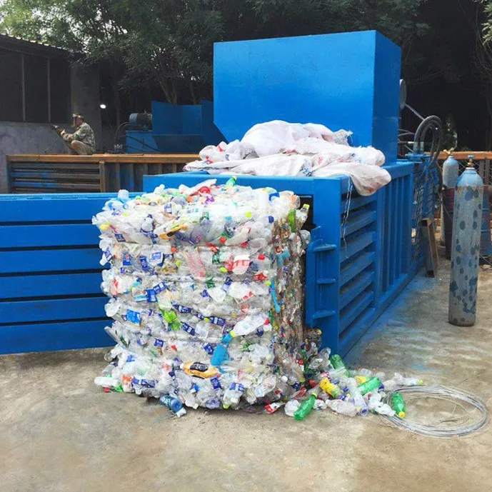Horizontal baler plastic bottle compression packaging, environmentally friendly waste paper hydraulic baler