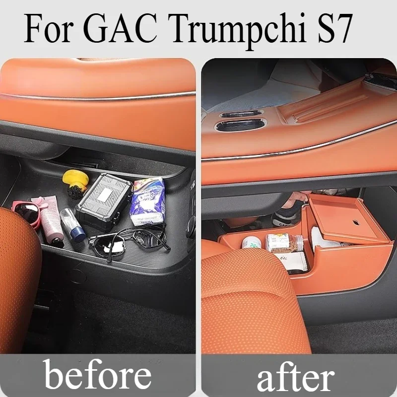 

Special Central Control Lower Storage Box For GAC Trumpchi S7 Armrest Box Storage Car Interior Accessories Decoration