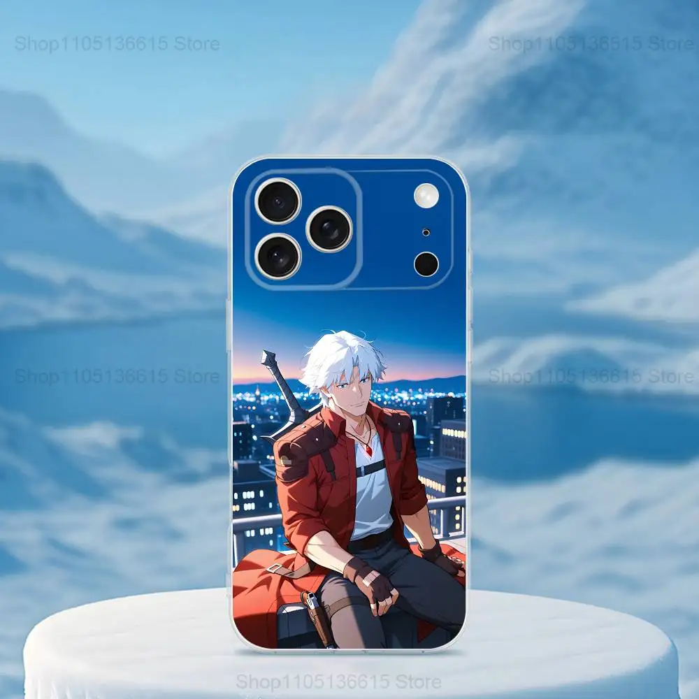 Game D-DEVIL MAY C-Cry  Phone Case For iPhone 16,15,14,13,12,11,17 Pro,Max,Plus,X,XS,XR,SE,Mini Transparent Soft Cover