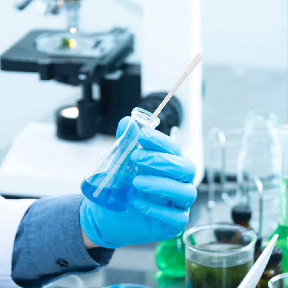 교반 재활용 막대 마그네틱 믹서 바 리트리버 스틱, 흰색 PTFE 실험실