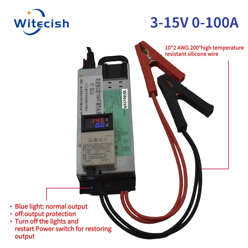 

3-15V 3-100A 12V100A Adjustable Charger 14.6V 100A 12.6v 60A 40A Lithium Polymer for Lithium Ion Battery Lead Acid Battery