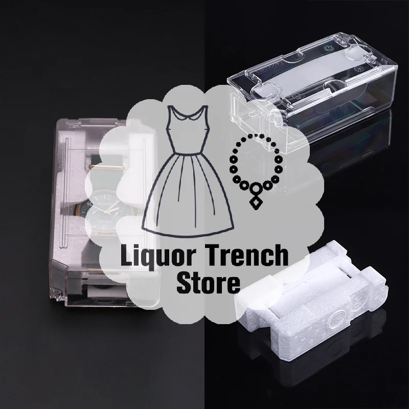 

Transparent Single Slot Watch Box; Unique Vintage Storage for Men's Jewelry, Great Christmas Gift